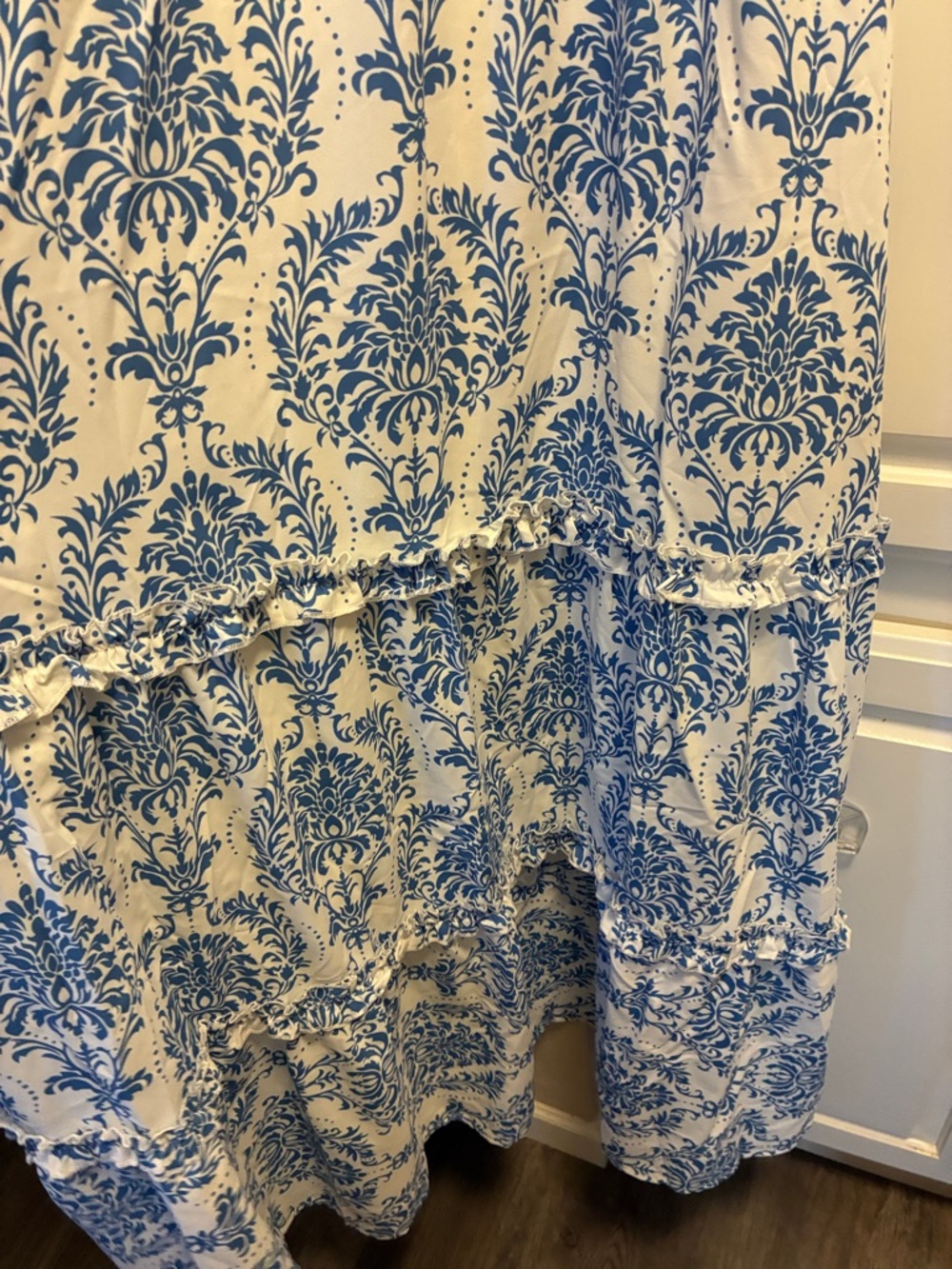 GRACE KARIN Women's blue and white patterned Maxi Boho Dress NWT - Picture 8 of 14
